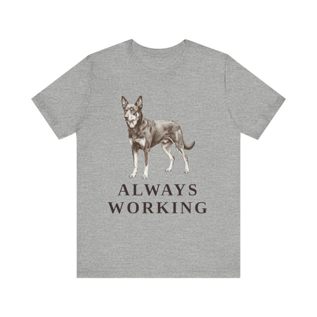 Australian Kelpie Humor Shirt, Vintage Dog Sketch Tee, Dog Humor Gift