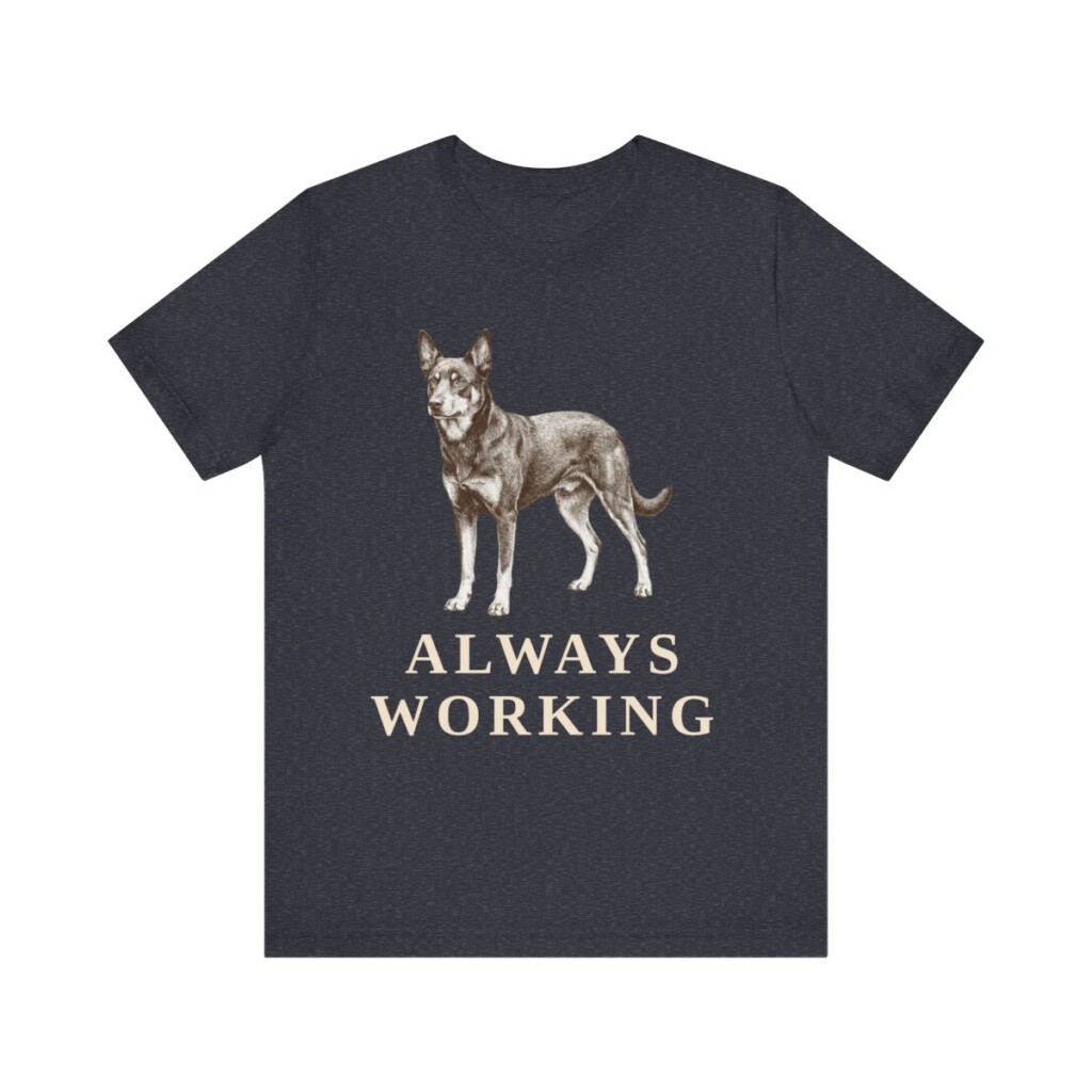 Australian Kelpie Humor Shirt, Vintage Dog Sketch Tee, Dog Humor Gift