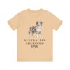Australian Shepherd Dad Shirt, Vintage Dog Sketch Tee, Dog Dad Gift Australian Shepherd Dad Shirt, Vintage Dog Sketch Tee, Dog Dad Gift