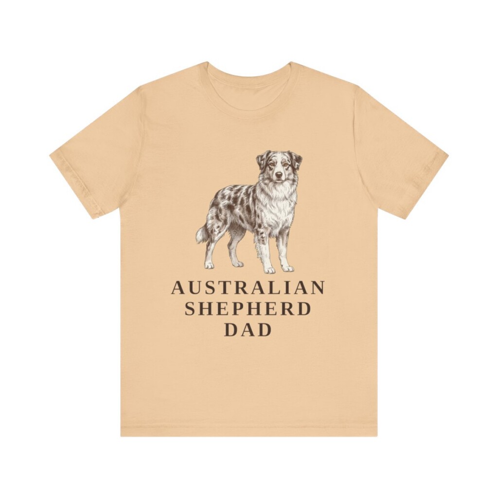 Australian Shepherd Dad Shirt, Vintage Dog Sketch Tee, Dog Dad Gift Australian Shepherd Dad Shirt, Vintage Dog Sketch Tee, Dog Dad Gift