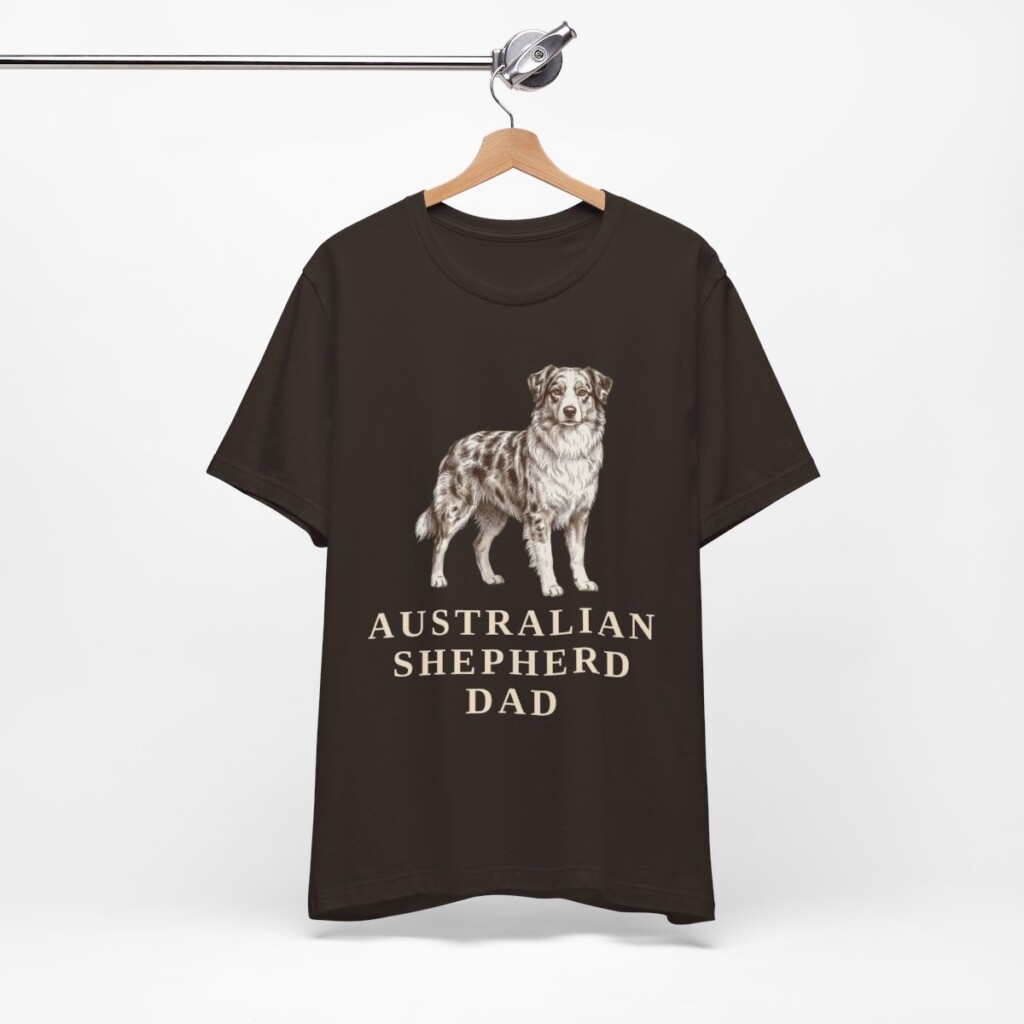Australian Shepherd Dad Shirt, Vintage Dog Sketch Tee, Dog Dad Gift Australian Shepherd Dad Shirt, Vintage Dog Sketch Tee, Dog Dad Gift