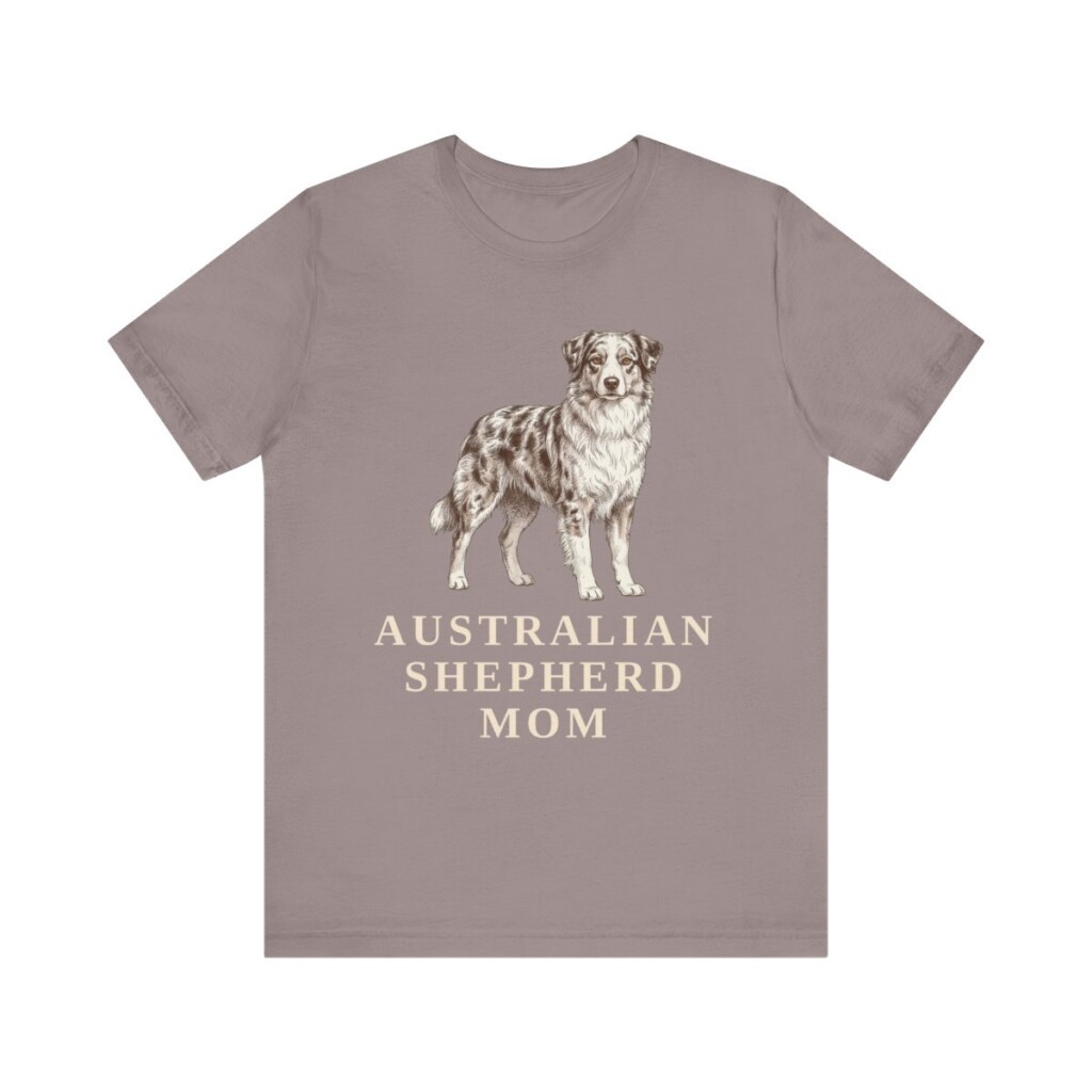 Australian Shepherd Mom Shirt, Vintage Dog Sketch Tee, Dog Mom Gift
