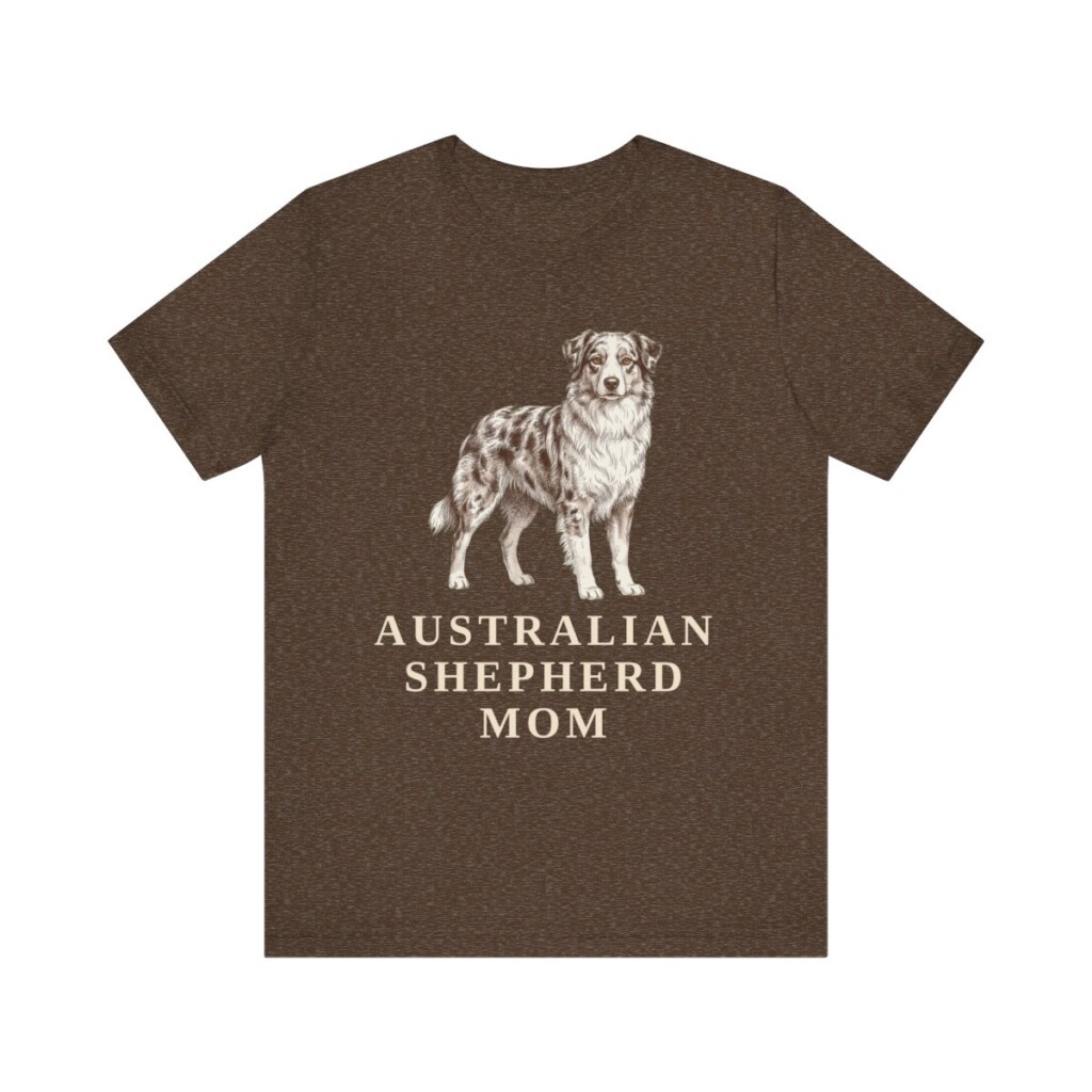 Australian Shepherd Mom Shirt, Vintage Dog Sketch Tee, Dog Mom Gift