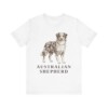 Australian Shepherd Lover Shirt, Vintage Dog Sketch Tee, Dog Lover Gift Australian Shepherd Lover Shirt, Vintage Dog Sketch Tee, Dog Lover Gift