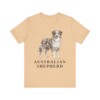 Australian Shepherd Lover Shirt, Vintage Dog Sketch Tee, Dog Lover Gift Australian Shepherd Lover Shirt, Vintage Dog Sketch Tee, Dog Lover Gift