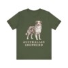 Australian Shepherd Lover Shirt, Vintage Dog Sketch Tee, Dog Lover Gift Australian Shepherd Lover Shirt, Vintage Dog Sketch Tee, Dog Lover Gift