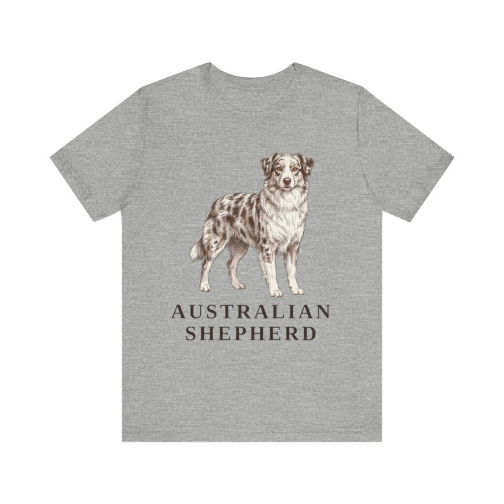 Australian Shepherd Lover Shirt, Vintage Dog Sketch Tee, Dog Lover Gift Australian Shepherd Lover Shirt, Vintage Dog Sketch Tee, Dog Lover Gift