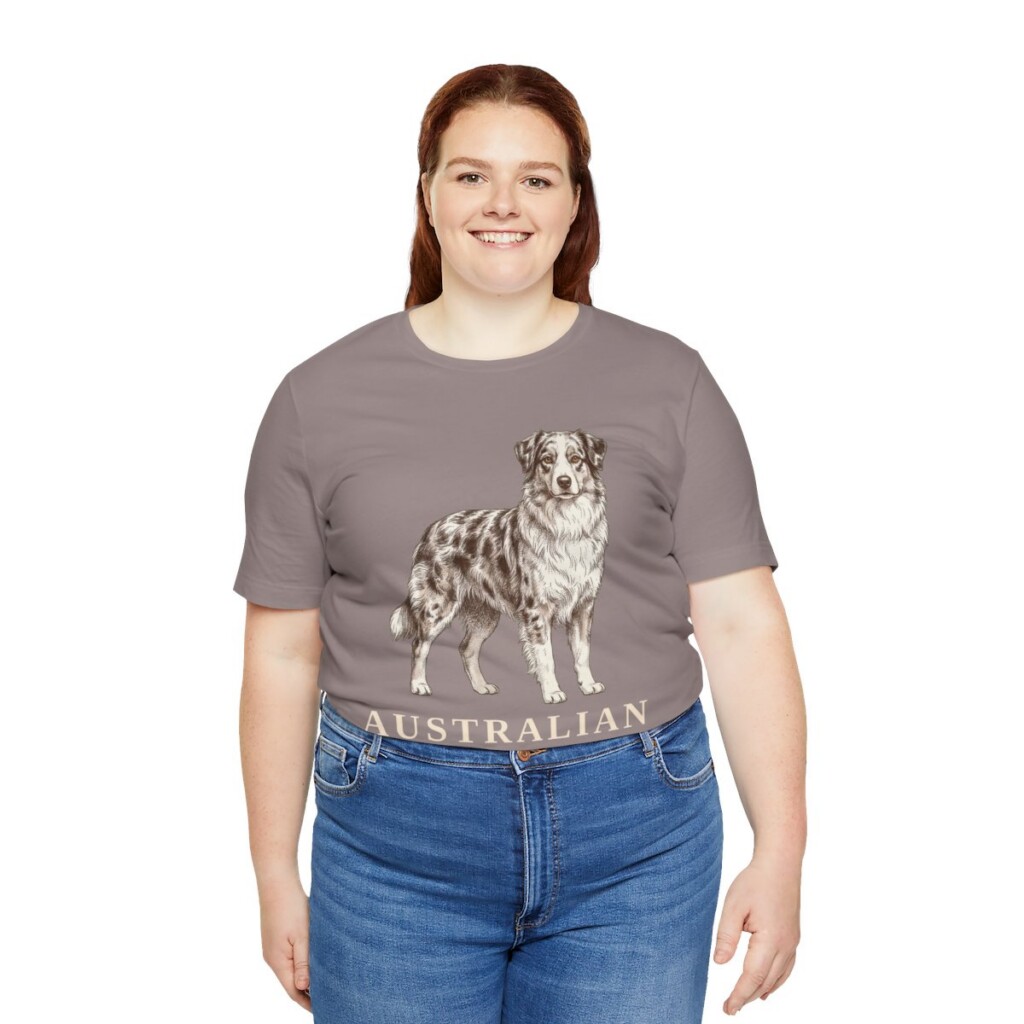 Australian Shepherd Lover Shirt, Vintage Dog Sketch Tee, Dog Lover Gift Australian Shepherd Lover Shirt, Vintage Dog Sketch Tee, Dog Lover Gift