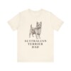 Australian Terrier Dad Shirt, Vintage Dog Sketch Tee, Dog Dad Gift