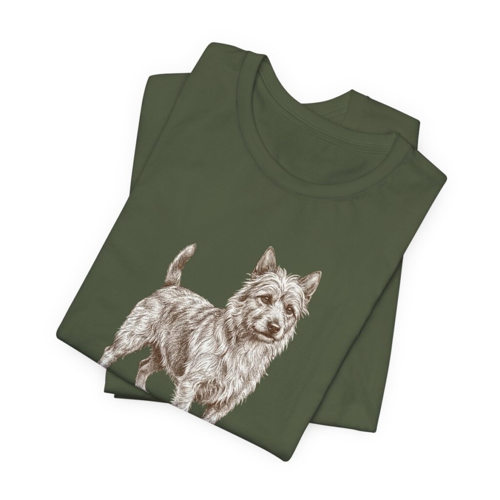 Australian Terrier Dad Shirt, Vintage Dog Sketch Tee, Dog Dad Gift