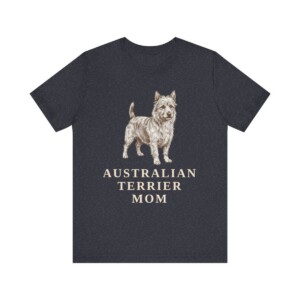 Australian Terrier Mom Shirt, Vintage Dog Sketch Tee, Dog Mom Gift