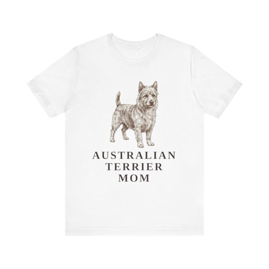 Australian Terrier Mom Shirt, Vintage Dog Sketch Tee, Dog Mom Gift Australian Terrier Mom Shirt, Vintage Dog Sketch Tee, Dog Mom Gift