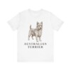 Australian Terrier Lover Shirt, Vintage Dog Sketch Tee, Dog Lover Gift