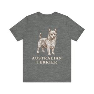 Australian Terrier Lover Shirt, Vintage Dog Sketch Tee, Dog Lover Gift