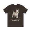 Australian Terrier Lover Shirt, Vintage Dog Sketch Tee, Dog Lover Gift