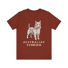 Australian Terrier Lover Shirt, Vintage Dog Sketch Tee, Dog Lover Gift