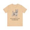Australian Terrier Lover Shirt, Vintage Dog Sketch Tee, Dog Lover Gift