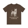 Australian Terrier Lover Shirt, Vintage Dog Sketch Tee, Dog Lover Gift