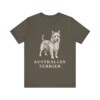 Australian Terrier Lover Shirt, Vintage Dog Sketch Tee, Dog Lover Gift