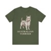 Australian Terrier Lover Shirt, Vintage Dog Sketch Tee, Dog Lover Gift
