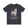 Australian Terrier Lover Shirt, Vintage Dog Sketch Tee, Dog Lover Gift