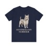 Australian Terrier Lover Shirt, Vintage Dog Sketch Tee, Dog Lover Gift