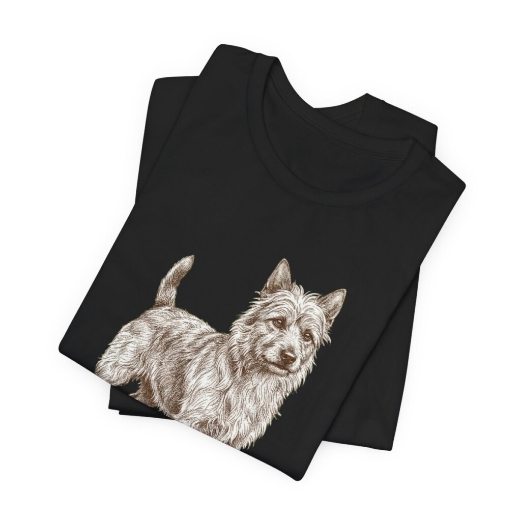 Australian Terrier Lover Shirt, Vintage Dog Sketch Tee, Dog Lover Gift