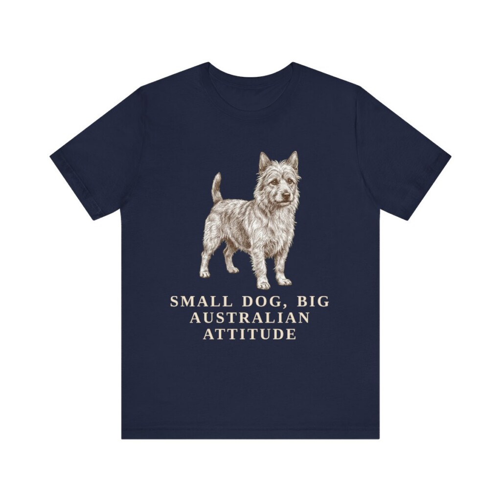 Australian Terrier Humor Shirt, Vintage Dog Sketch Tee, Dog Humor Gift