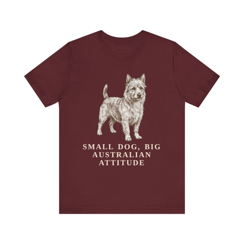 Australian Terrier Humor Shirt, Vintage Dog Sketch Tee, Dog Humor Gift