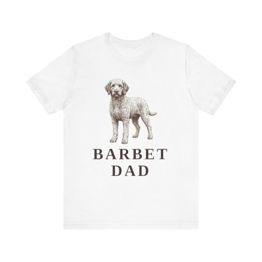 Barbet Dad Shirt, Vintage Dog Sketch Tee, Dog Dad Gift