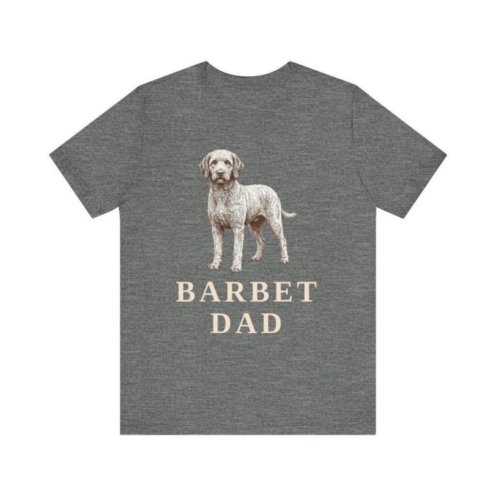 Barbet Dad Shirt, Vintage Dog Sketch Tee, Dog Dad Gift