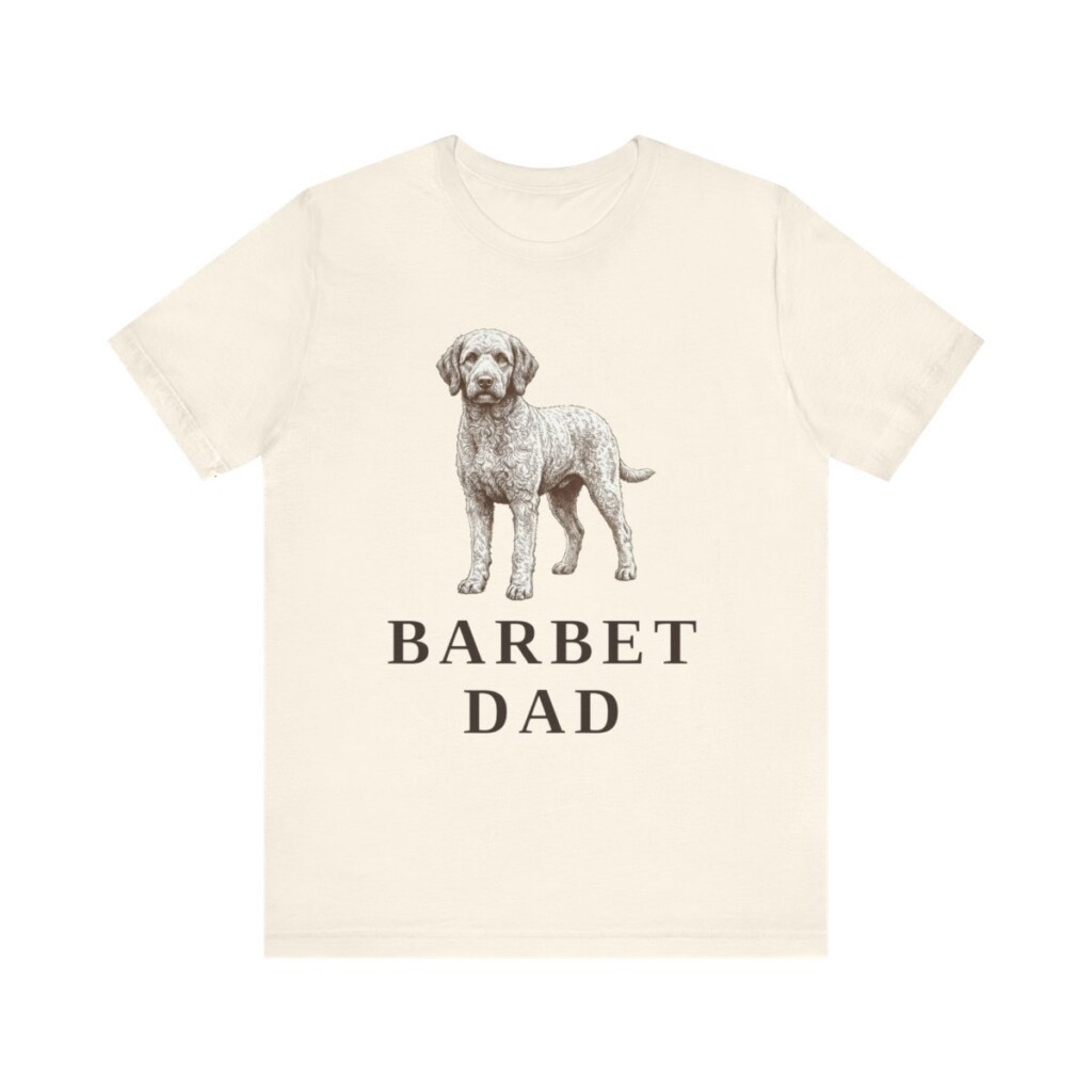 Barbet Dad Shirt, Vintage Dog Sketch Tee, Dog Dad Gift