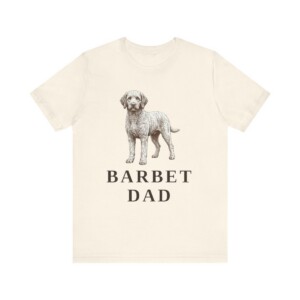Barbet Dad Shirt, Vintage Dog Sketch Tee, Dog Dad Gift