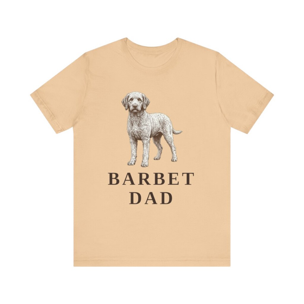 Barbet Dad Shirt, Vintage Dog Sketch Tee, Dog Dad Gift