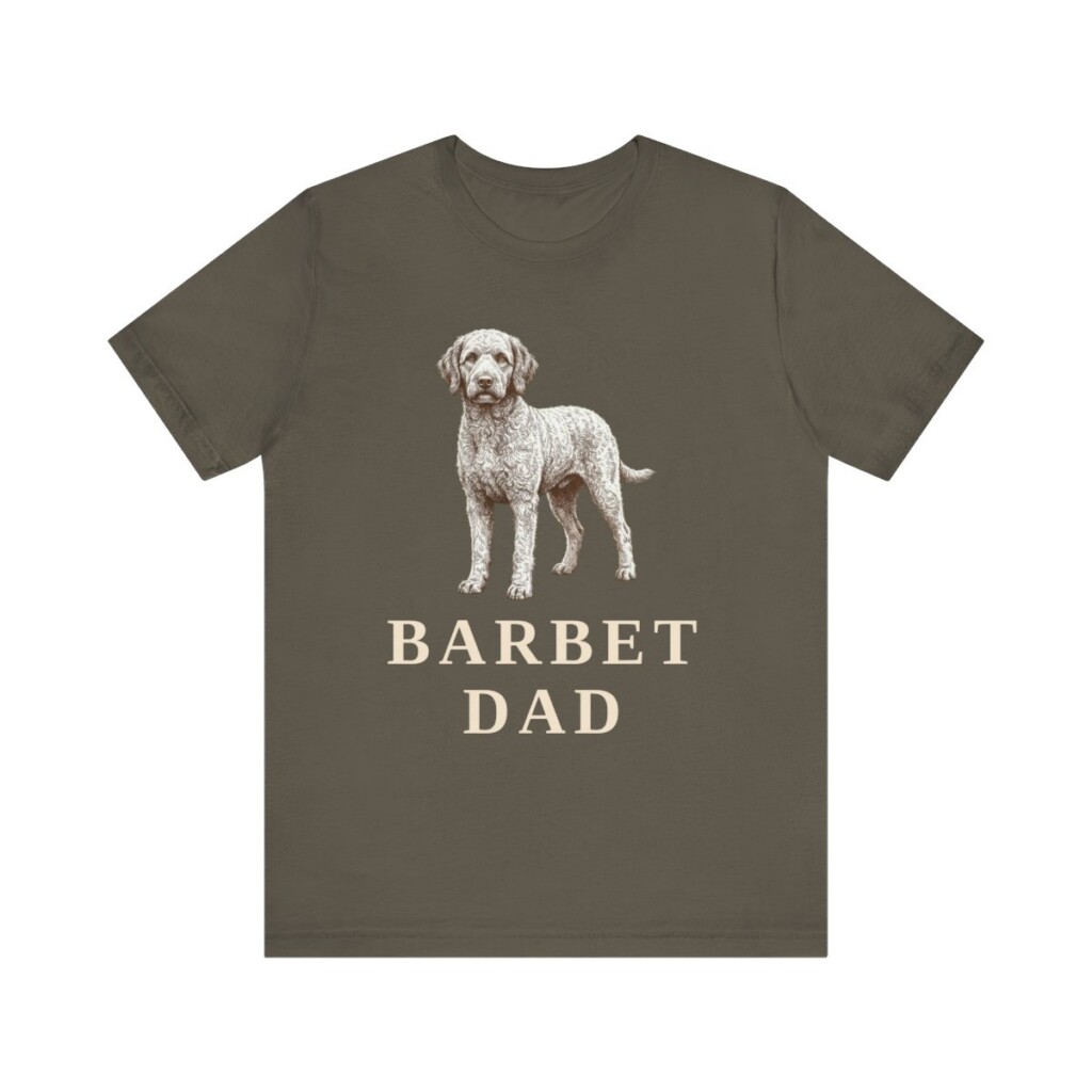 Barbet Dad Shirt, Vintage Dog Sketch Tee, Dog Dad Gift