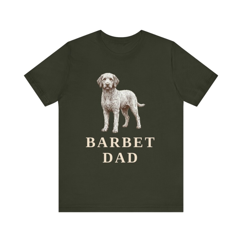 Barbet Dad Shirt, Vintage Dog Sketch Tee, Dog Dad Gift