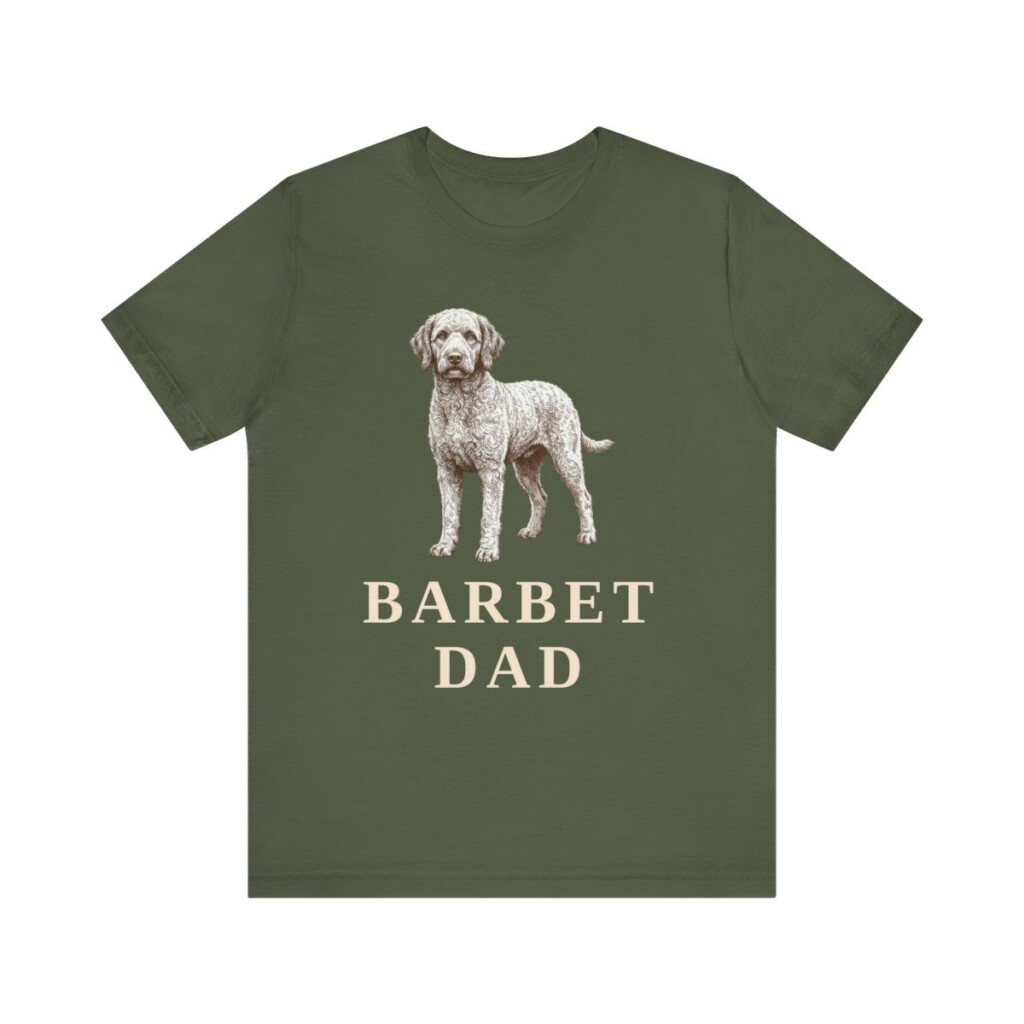 Barbet Dad Shirt, Vintage Dog Sketch Tee, Dog Dad Gift