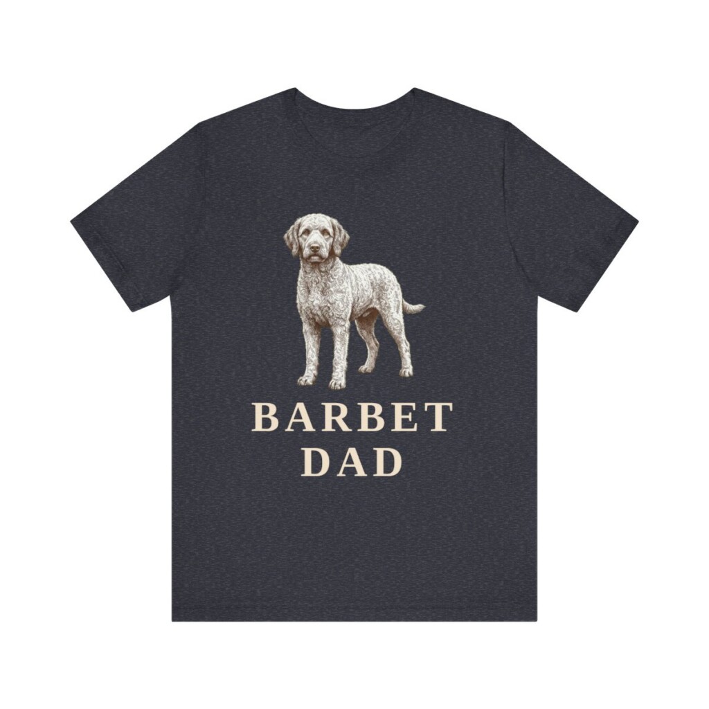 Barbet Dad Shirt, Vintage Dog Sketch Tee, Dog Dad Gift