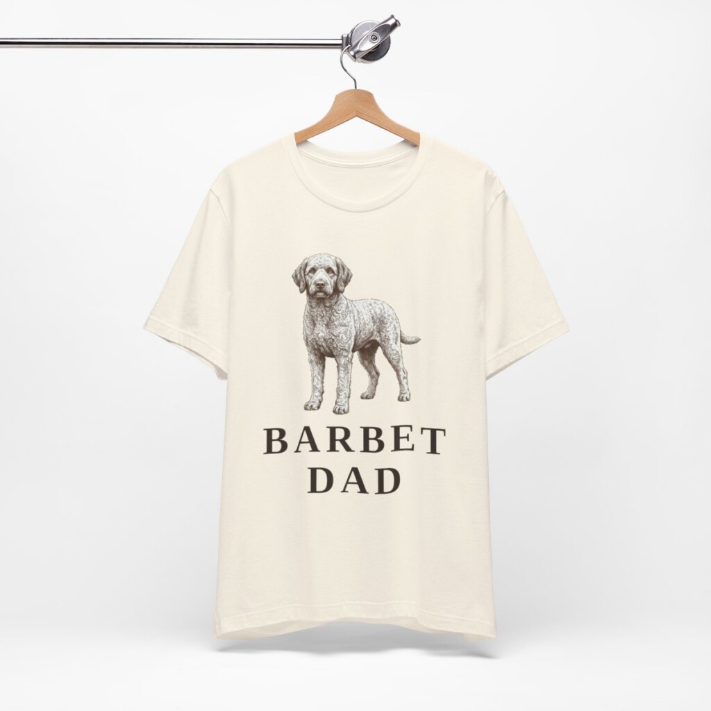 Barbet Dad Shirt, Vintage Dog Sketch Tee, Dog Dad Gift