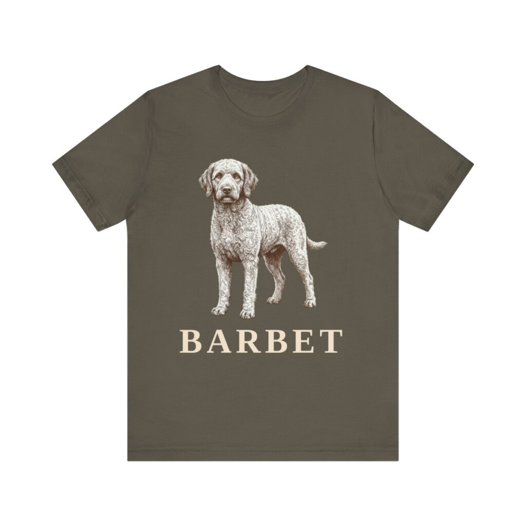 Barbet Lover Shirt, Vintage Dog Sketch Tee, Dog Lover Gift