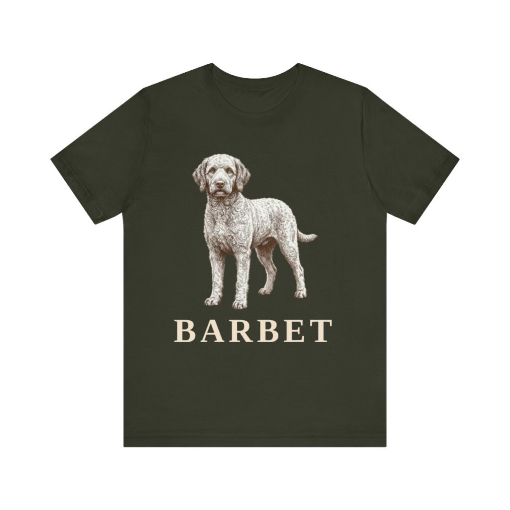 Barbet Lover Shirt, Vintage Dog Sketch Tee, Dog Lover Gift