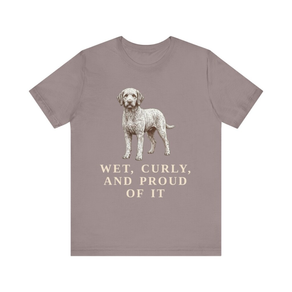 Barbet Humor Shirt, Vintage Dog Sketch Tee, Dog Humor Gift