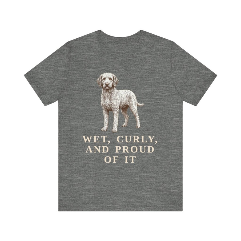 Barbet Humor Shirt, Vintage Dog Sketch Tee, Dog Humor Gift