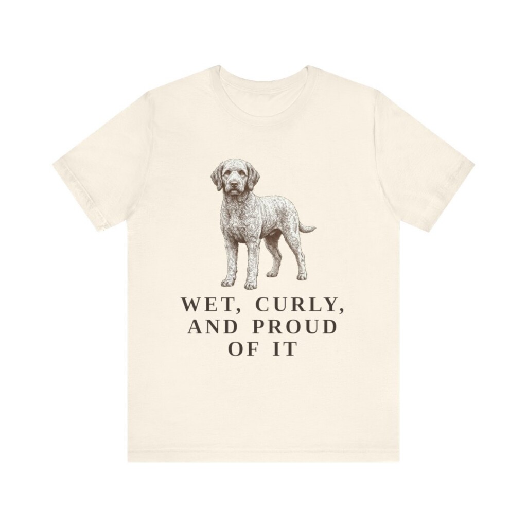 Barbet Humor Shirt, Vintage Dog Sketch Tee, Dog Humor Gift