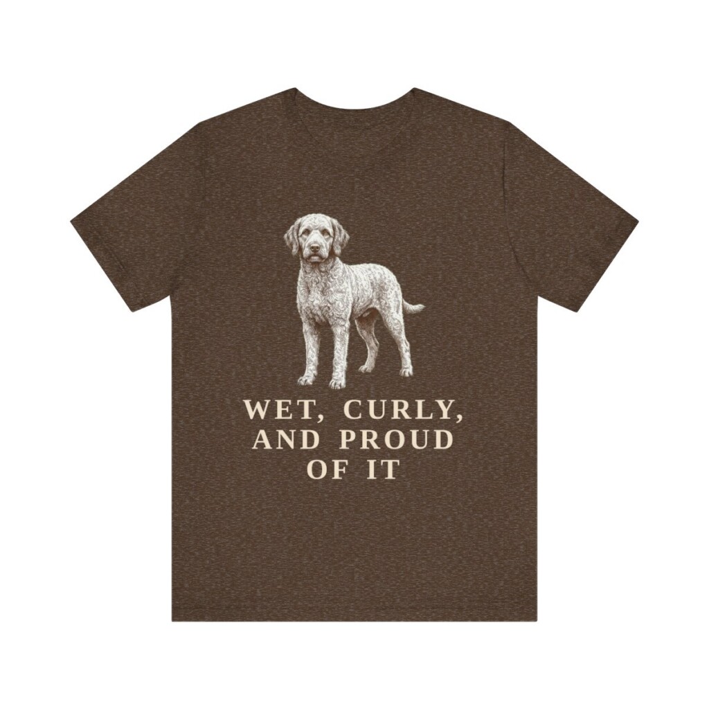 Barbet Humor Shirt, Vintage Dog Sketch Tee, Dog Humor Gift