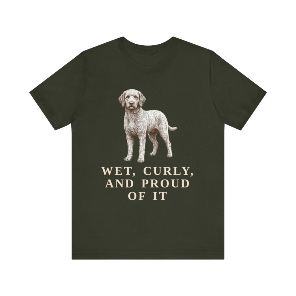 Barbet Humor Shirt, Vintage Dog Sketch Tee, Dog Humor Gift