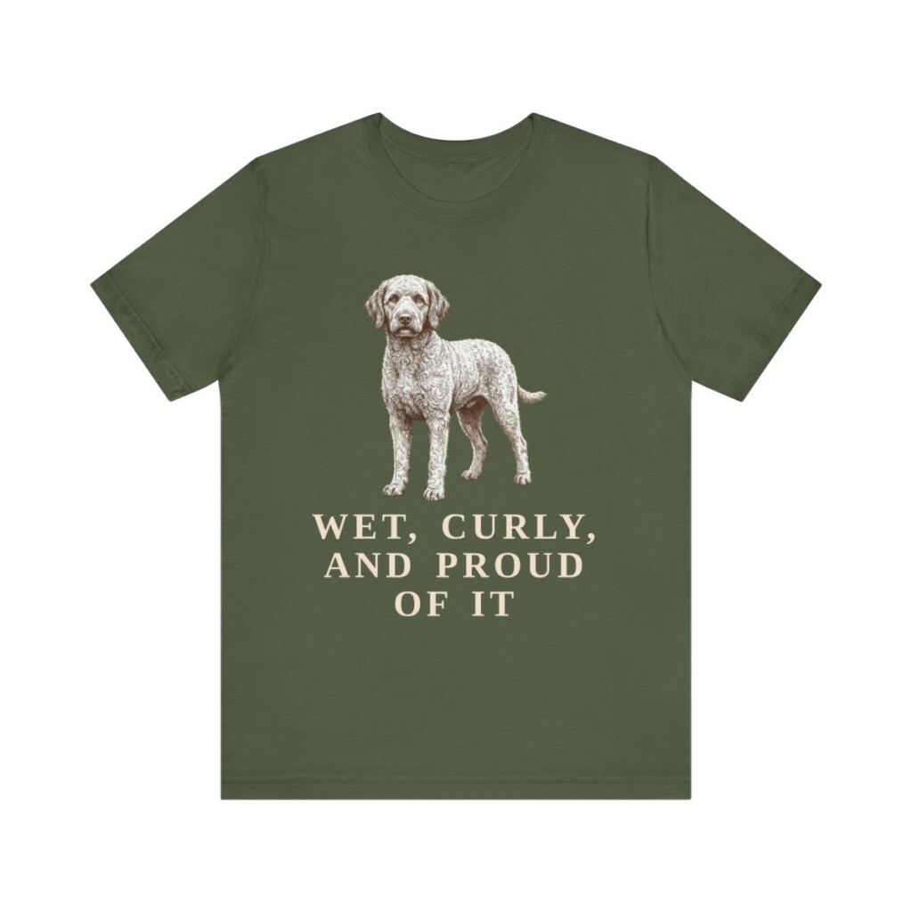 Barbet Humor Shirt, Vintage Dog Sketch Tee, Dog Humor Gift