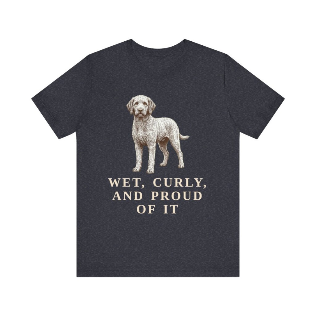 Barbet Humor Shirt, Vintage Dog Sketch Tee, Dog Humor Gift
