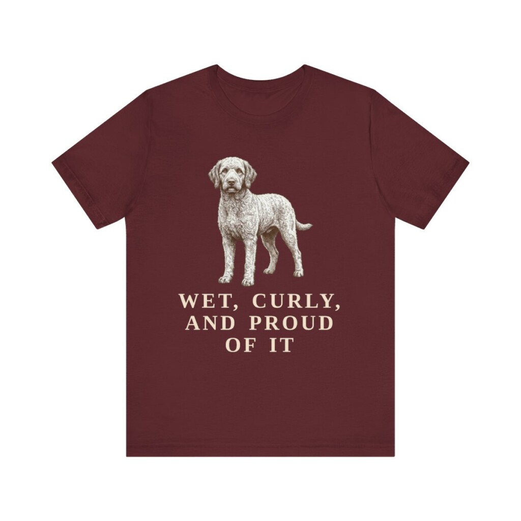 Barbet Humor Shirt, Vintage Dog Sketch Tee, Dog Humor Gift
