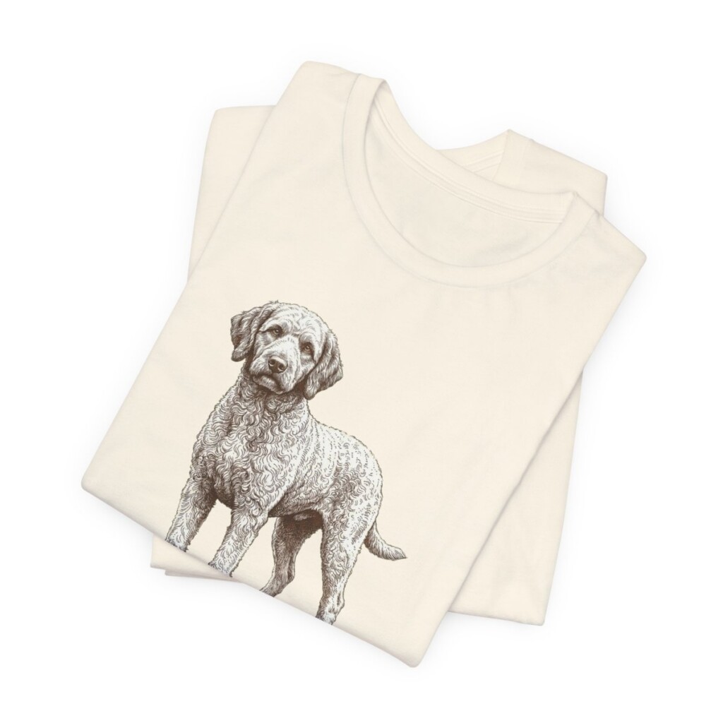Barbet Humor Shirt, Vintage Dog Sketch Tee, Dog Humor Gift